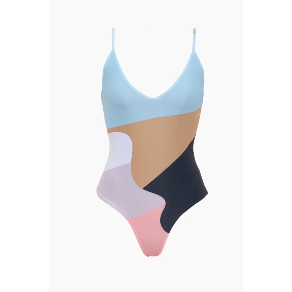NWT $285 Mara Hoffman Emma One Piece Swimsuit S